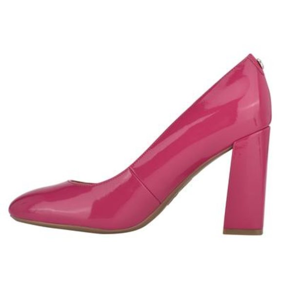 Nine West Deep Magenta Arya 9x9 Block Heel Pumps - Picture 4 of 6
